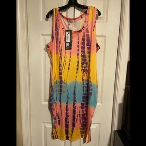 Colorful fun midi dress